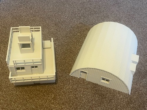 WW2 RAF Tower Nissen Hut Oil Drums Pilot Dispersal Hut Pub, Guard Hut 1/72 scale - Picture 15 of 40