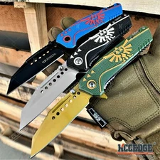 8" Tactical Pocket Knife With 3.5" Stainless Steel Blade Survival Knife