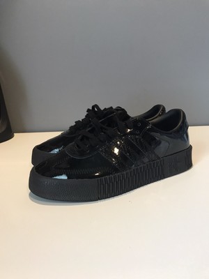 adidas sambarose black patent