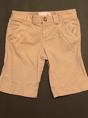 OLD NAVY Girls' Classic Khaki Uniform Shorts Sz 10