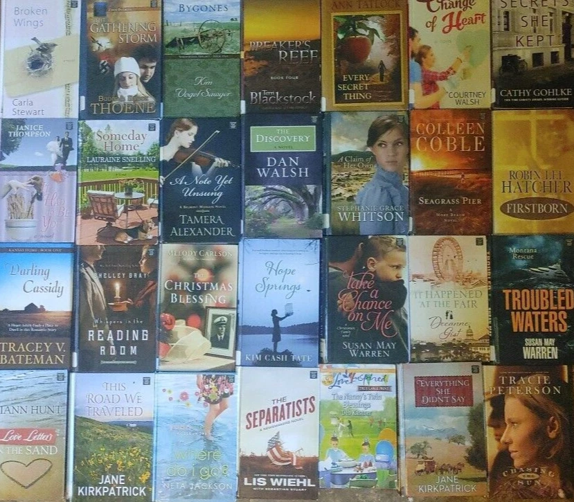 RANDOM Lot of Large Print 7 CHRISTIAN FICTION Books Romance Thriller Historical - Image 2 of 4