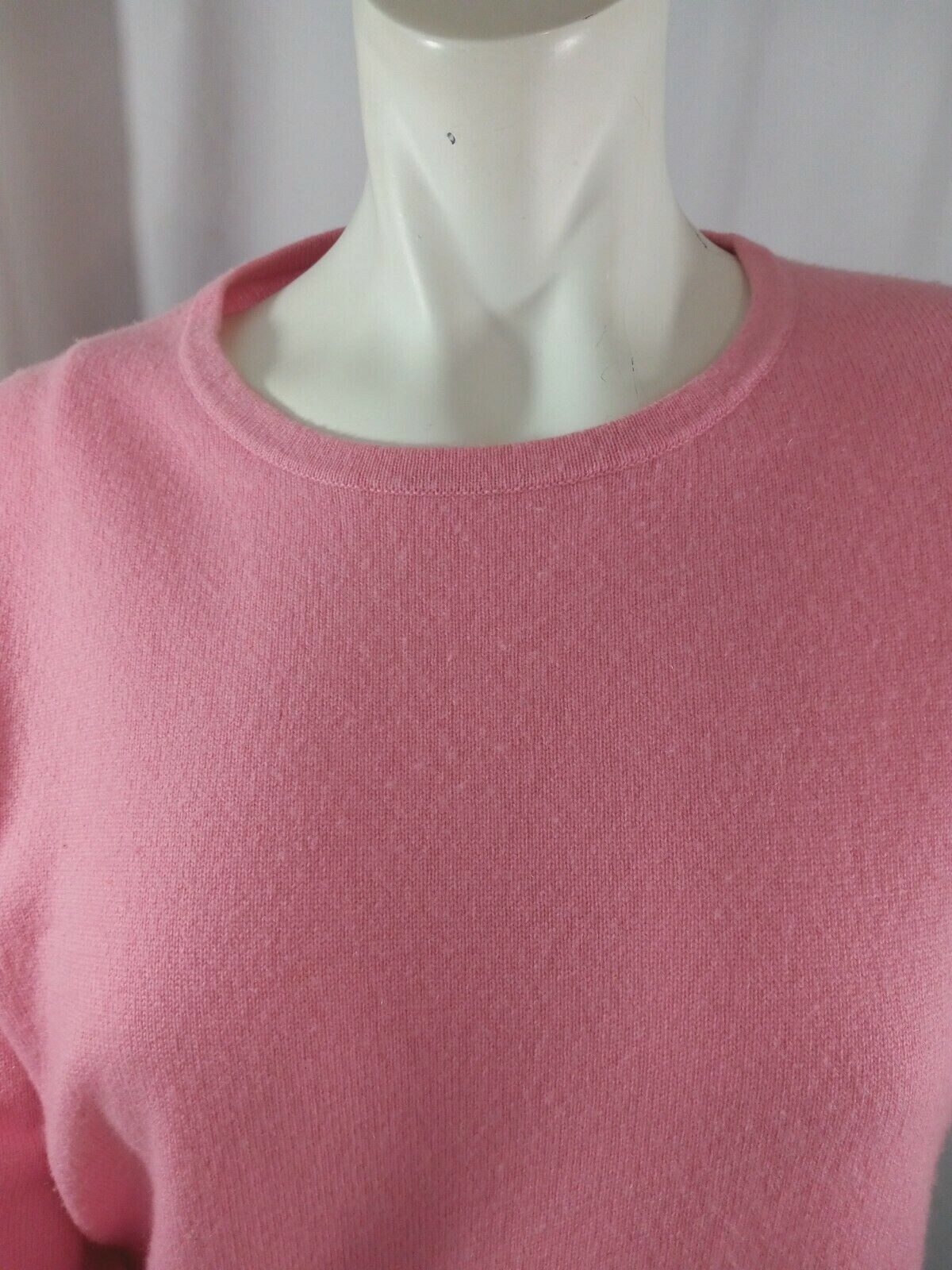QUEEN OF SCOTS 100 CASHMERE PINK COLOR SWEATER Size … Gem