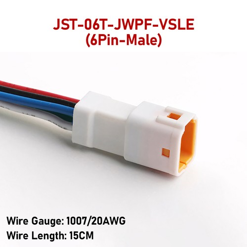 JST02/03/04/06/08T/R - JWPF-VSLE conector enchufe de automóvil impermeable conjunto de 2-8 pines - Imagen 20 de 24