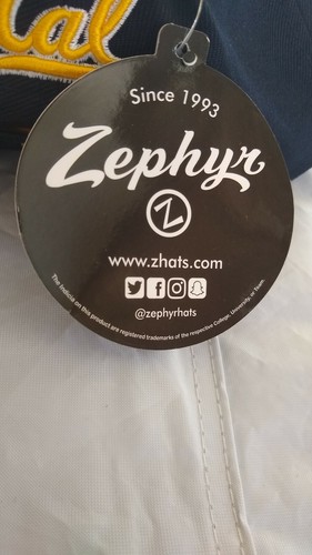 Zephyr Men's California Golden Bears CAL Snapback Blue/Gray Yellow Hat  - Picture 9 of 12