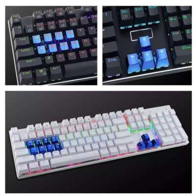 12KEY With Key Puller WASD Electroplat Keycaps For Cherry MX Mechanical Keyboard
