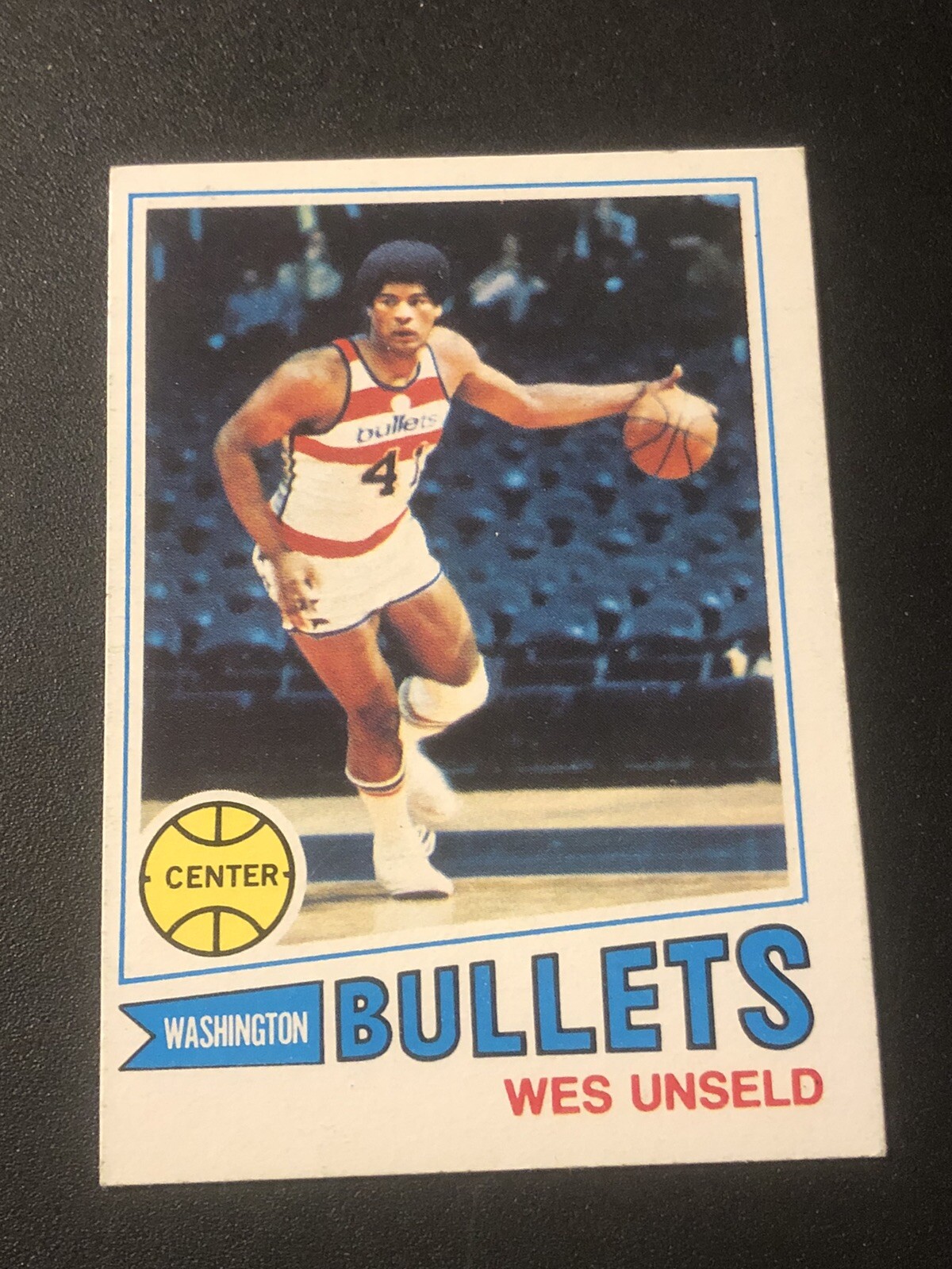 1977-78 Topps White Back Wes Unseld #75 HOF