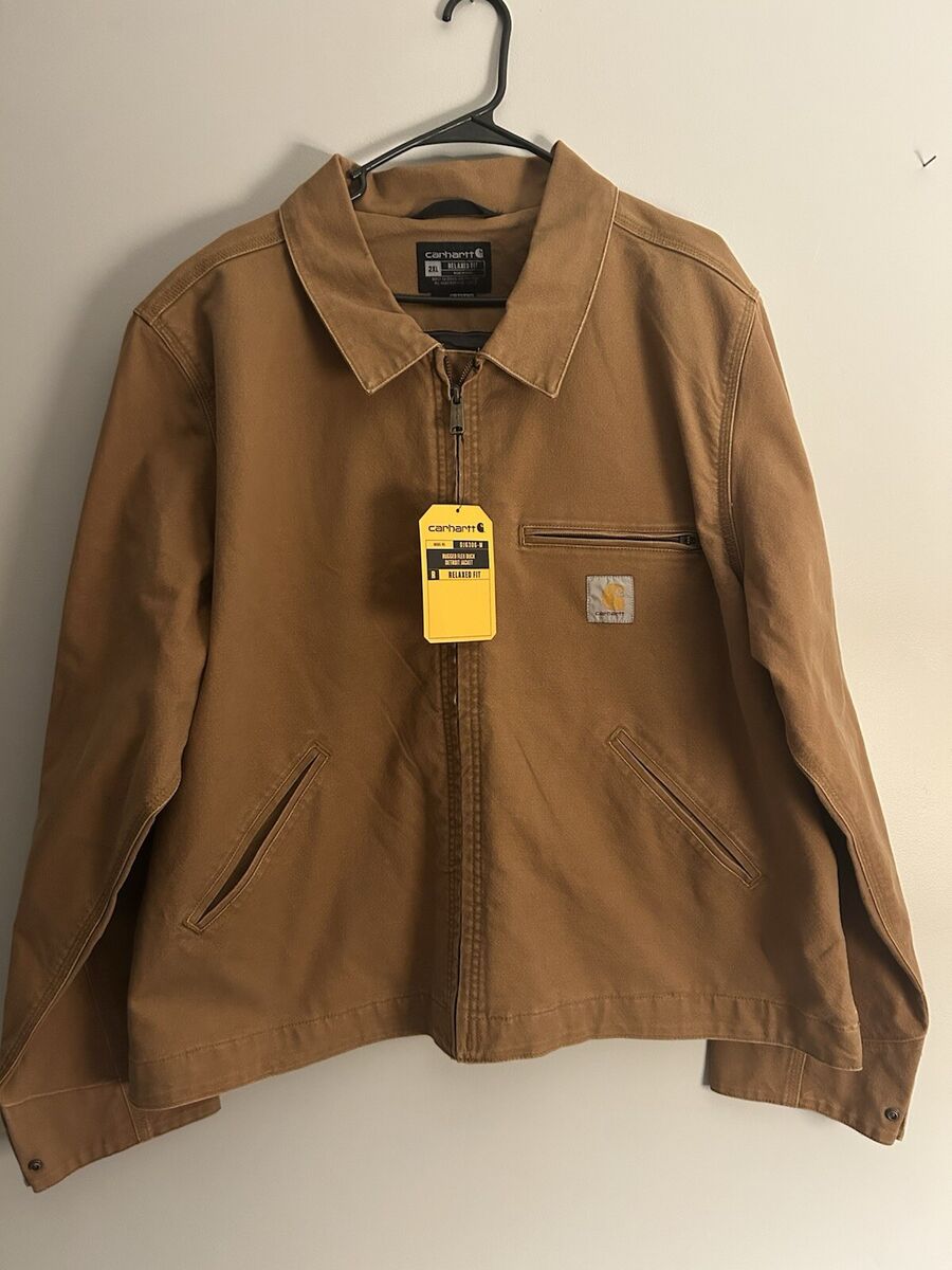 CARHARTT MENS RELAXED FIT RUGGED FLEX DUCK DETROIT JACKET CARHARTT MENS RELAXED FIT RUGGED FLEX DUCK DETROIT JACKET