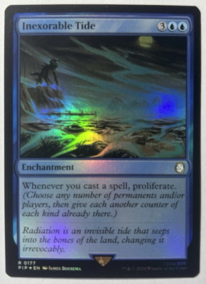 mtg magic Inexorable Tide FOIL fallout ENGLISH Inexorable Tide