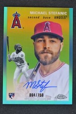 Michael Stefanic 2023 Topps Chrome Platinum Anniversary Aqua /150 CPAMST Auto RC