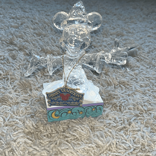 Disney Traditions Jim Shore Ice Bright Sorcerer Mickey Illuminated Figure Works