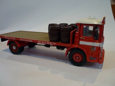 CORGI 21001 ALBION CLYDESDALE WHITE HORSE WHISKY DELIVERY PLATFORM LORRY TRUCK