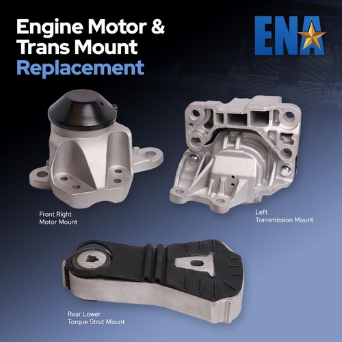 ENA Engine Motor and Trans Mount Set of 3 Compatible with Ford 2016 2017 2018... - Picture 2 of 7