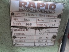 Rapid Aluminiums&auml;ge BSK 1624 zu verkaufen, BJ 1985