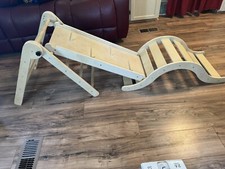 Toddler Wooden Climbing Toys Indoor Foldable Baby Montessori Jungle Gym Set Kids