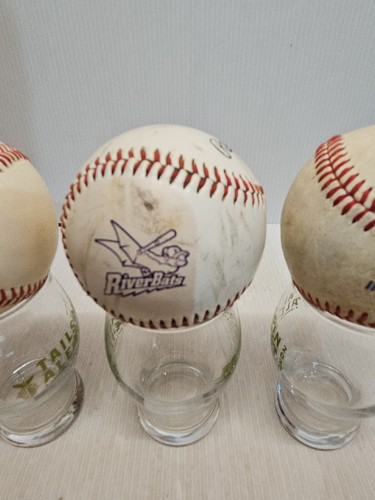 International League Baseballs Louisville Bats Lot Of 3 - Picture 4 of 6