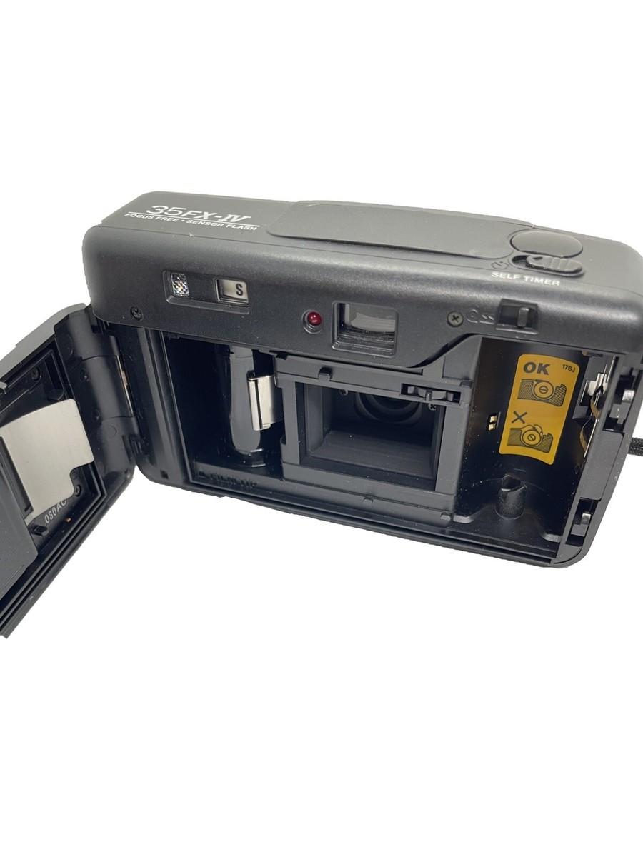 Chinon 35 FX-IV 35mm Point & Shoot Film Camera Fully TESTED W/Case
