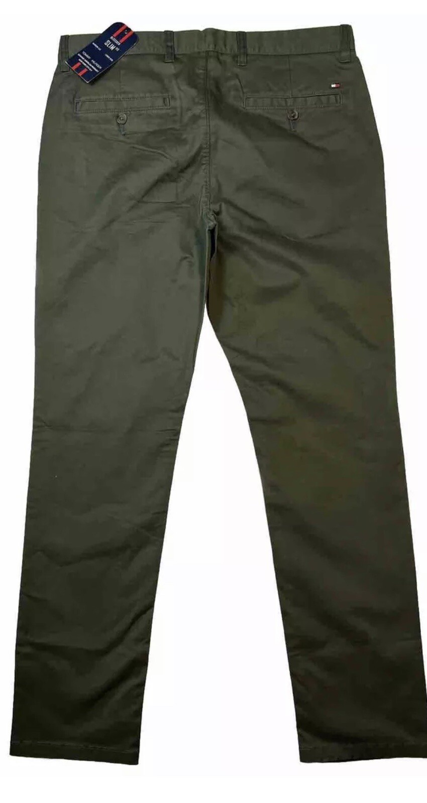 Tommy Hilfiger  Mens Slim Fit Bleecker Chinos, Green Size W32. L30 RRP£109 image 10