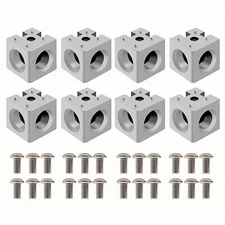 8pcs Cube Connector Square Fixing Bracket 40x40mm M8 for 4040 Aluminum Extrusion
