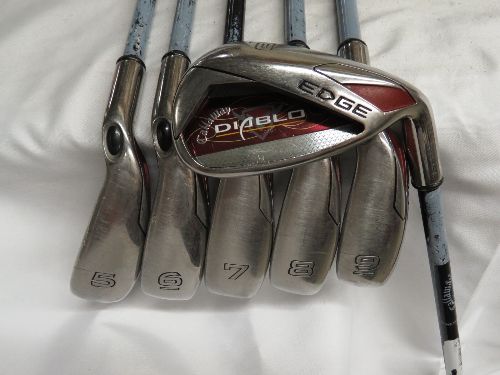 Used Callaway Diablo Edge Iron Set 5PW Senior Flex Graphite Shafts eBay