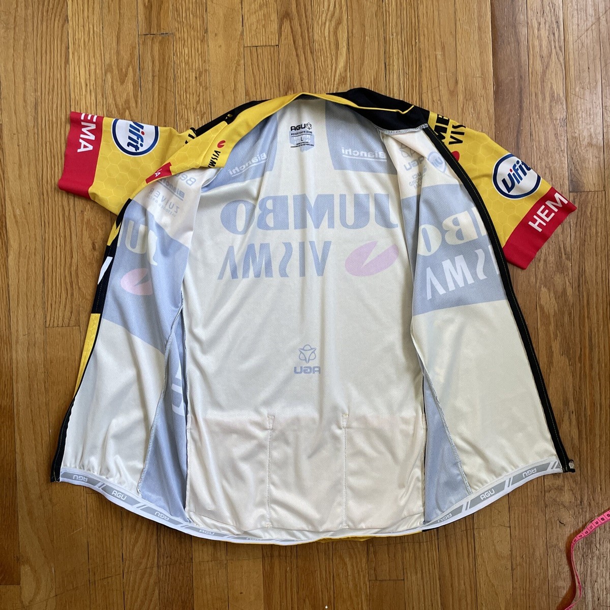 AGU Team Jumbo Visma 2021 Cycling Jersey Authentic Replica