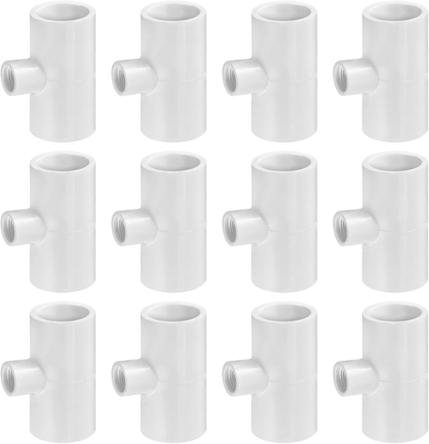 Paquete de 12 conectores en T de PVC para bebederos de pollos (completamente aut - Imagen 9 de 12