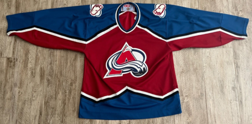VINTAGE 90'S CCM NHL COLORADO AVALANCHE HOCKEY JERSEY-LARGE - Picture 1 of 9