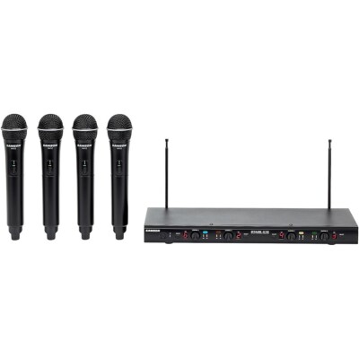 Samson Stage 412 Quad Vocal VHF Frequency Wireless System VHF 173MHz-198MHz LN