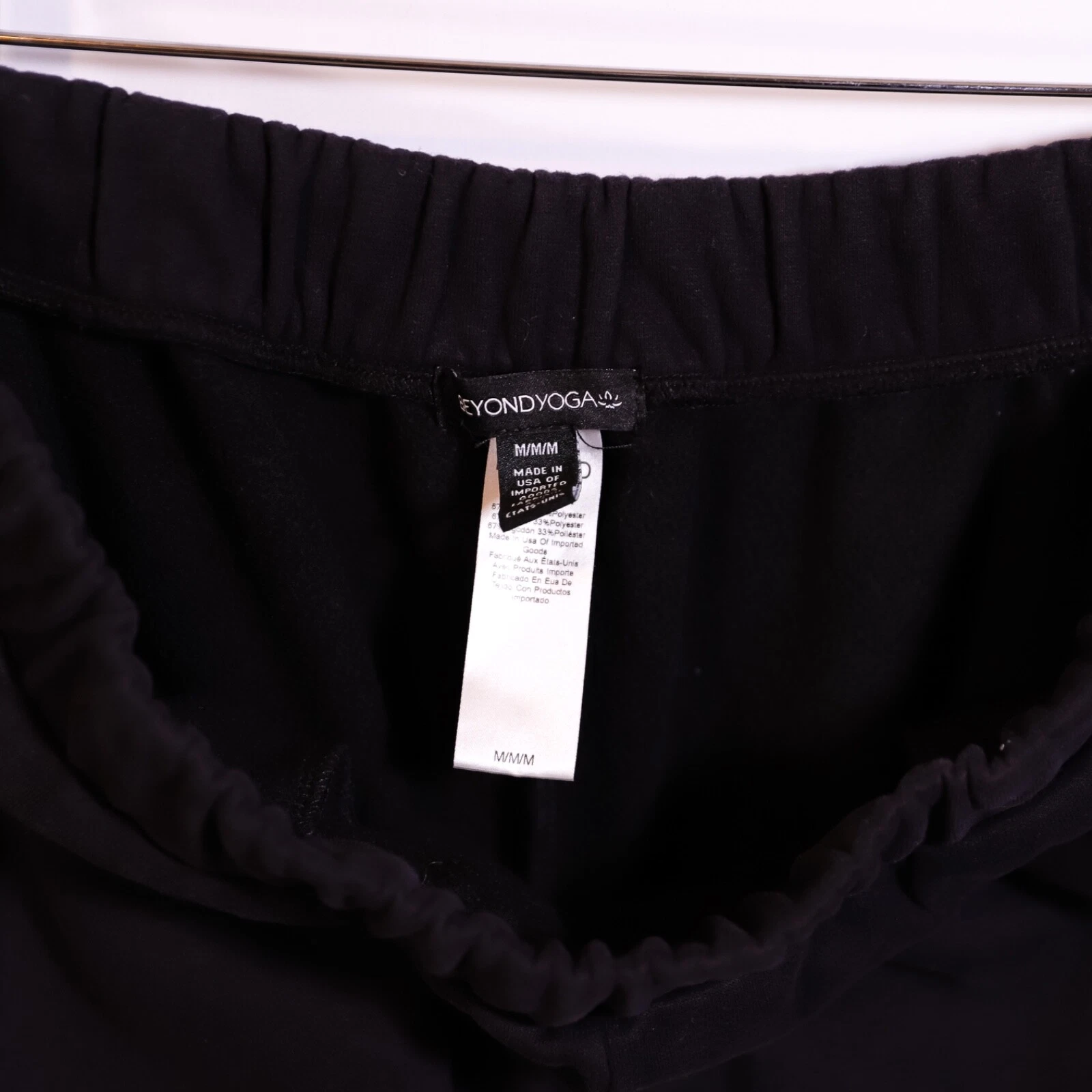 beyond-yoga on the go straight leg fleece lined pull on pants