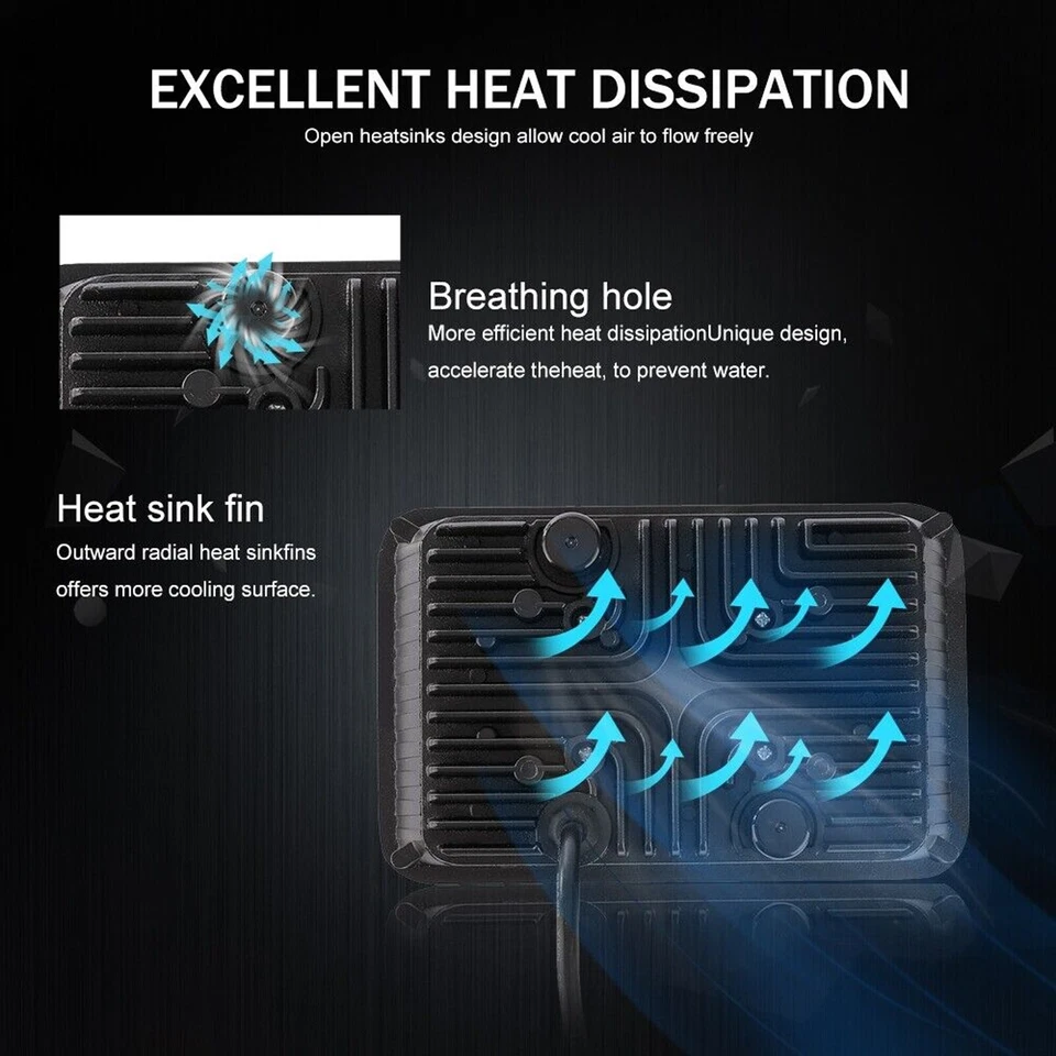 4x Faros LED negros 4x6" haz alto para Chevy S10 Blazer 1994 1995 1996 1997 Foto 3 de 4