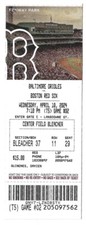 #1 Prospect Jackson Holliday MLB Debut Ticket Stub 4/10/24 Baltimore Orioles