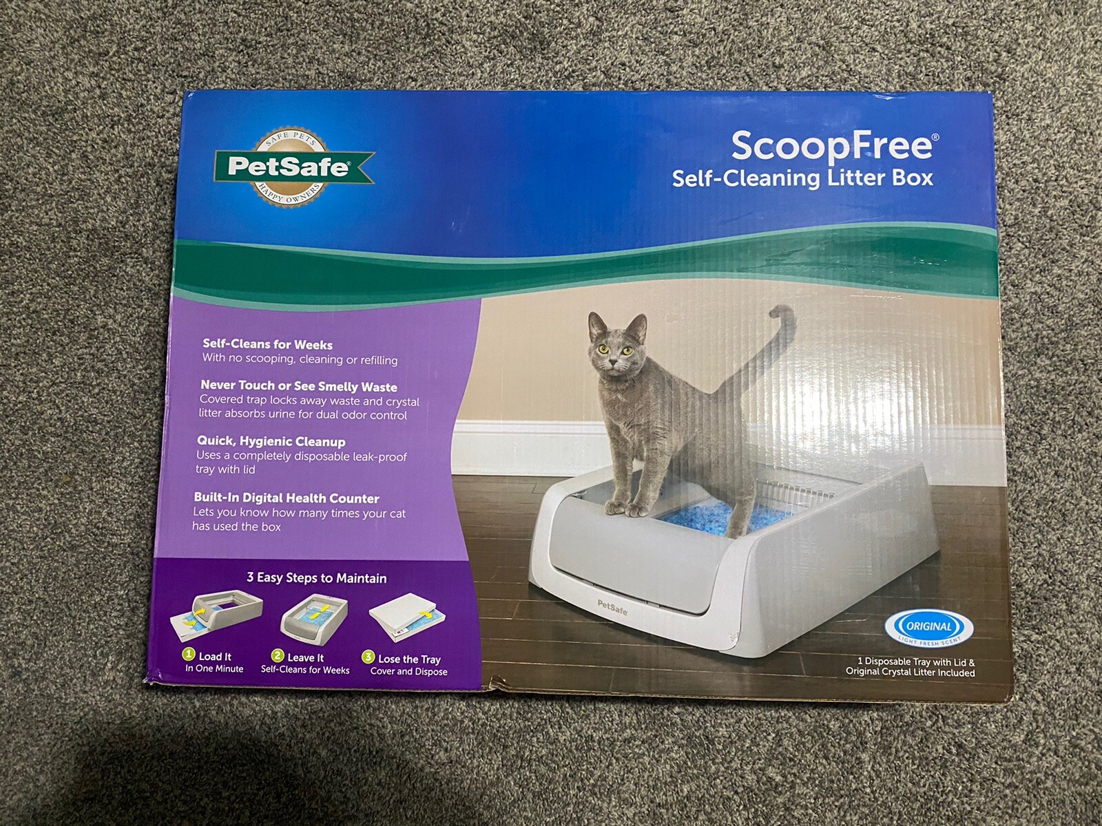 ScoopFree by PetSafe Complete Classic Auto SelfCleaning Litter Box ( Box Only) eBay