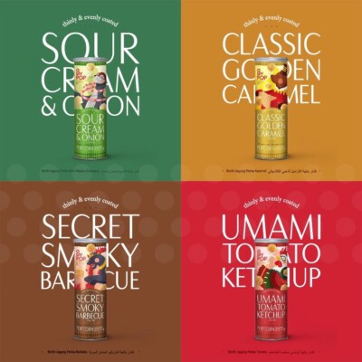 OMY POP CORN Snacks All 4 Flavor for pop corn 70G