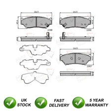 Brake Pads Set Front SJR Fits Suzuki Vitara 1993-2003 1.6 2.0 5520065D00