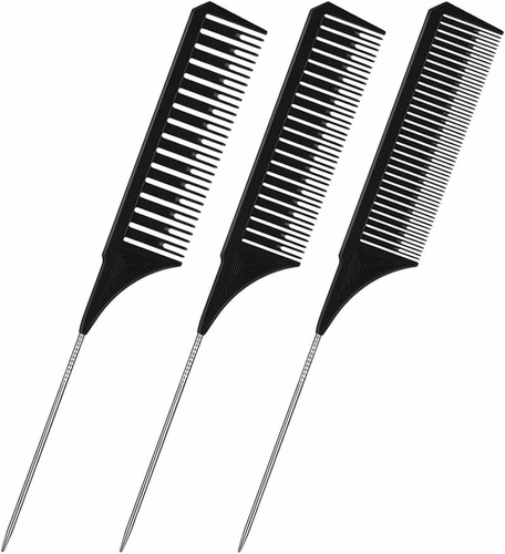 3Pcs Highlighting Combs Set Different Sizes Weaving Hair Professional Rat Tai... - Picture 10 of 12