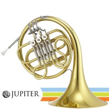 Jupiter JHR700 Lacquered Brass Body Key of F Single French Horn With Hard Case