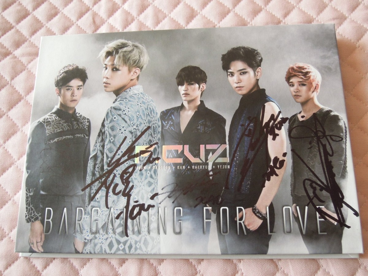 F.CUZ 4th Mini Album Bargaining For Love Autographed Signed PROMO