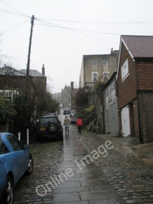 Photo 6x4 Trekking up Bakers Arms Hill on a wet and windy December aftern c2009