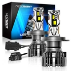 NOVSIGHT H4 9003 Super White 50000LM Kit LED Headlight Bulbs High Low Beam Combo