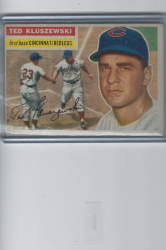 1956 Topps#25 Ted Kluszewski. Cincinatti Reds Slugger. Excellent Condition. - 第 1/2 張圖片