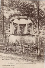 Old postcard -55 - BAR-LE-DUC - Greek Temple of the Garden of the Town Hall.