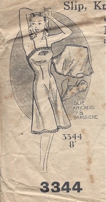 Patron De Robe Vintage Années 1940 Economy Design - Réf. E33, Pièces Non Découpées - Neuf