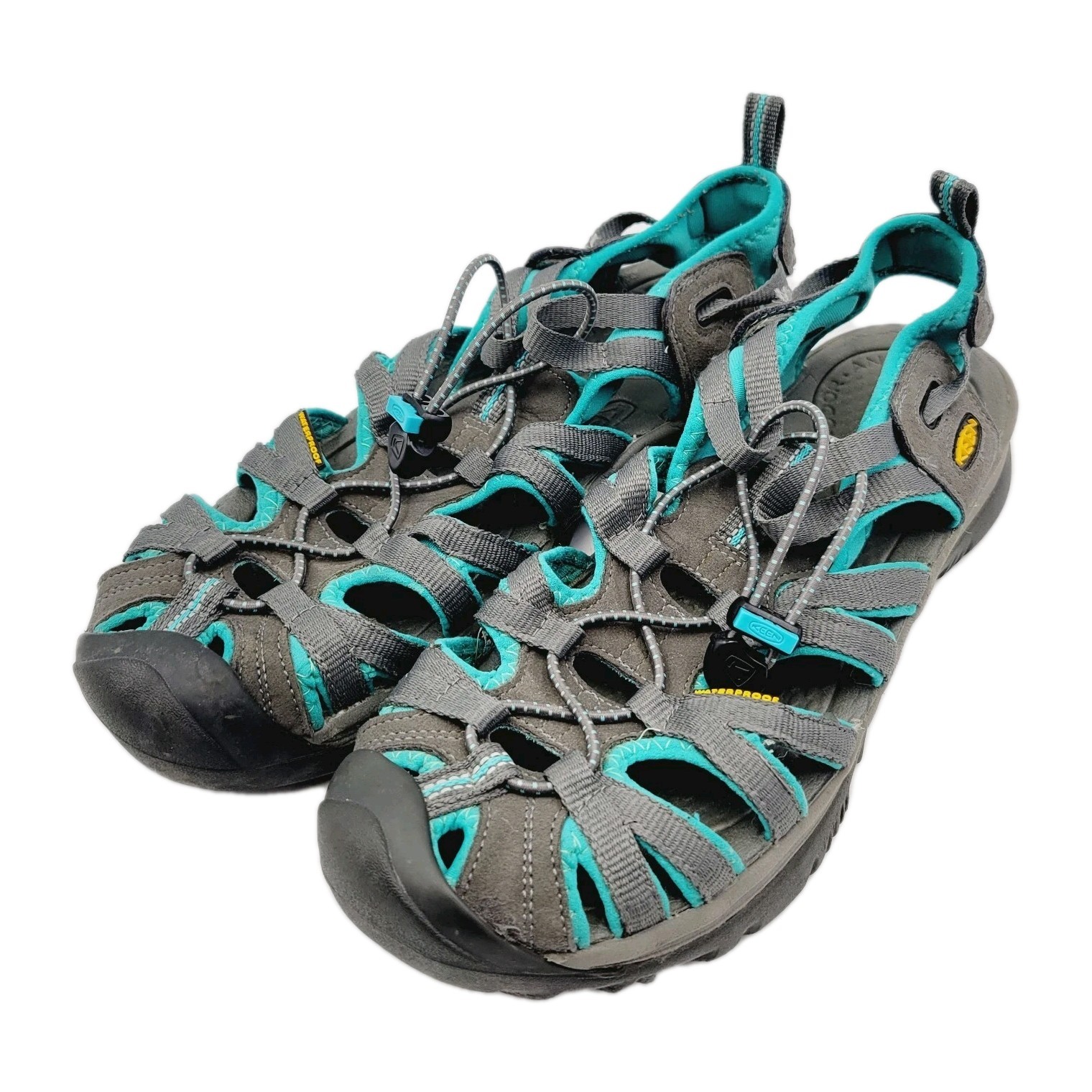 KEEN Whisper Sandalo Donna 10 Punta Chiusa Sport Teal Ombra Scura Ceramica 1003717