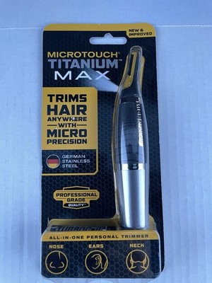 MicroTouch Titanium Max Lighted Personal Precision Trimmer - Brand New