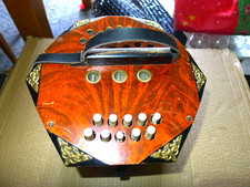 Superior Burr Orzech niemiecki anglo typ 20+1 Koncertina guzikowa.. 10-krotna.. GC..