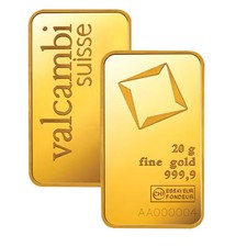 Gold Bar Valcambi - 20 Gram 4582.44 per troy oz