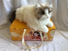 Interactive Companion Robot Cat Pets, Handmade Weighted Plush Chongker