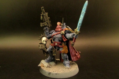 OOP Citadel / Warhammer 40k Primaris Space Wolves Captain In Phobos Armour