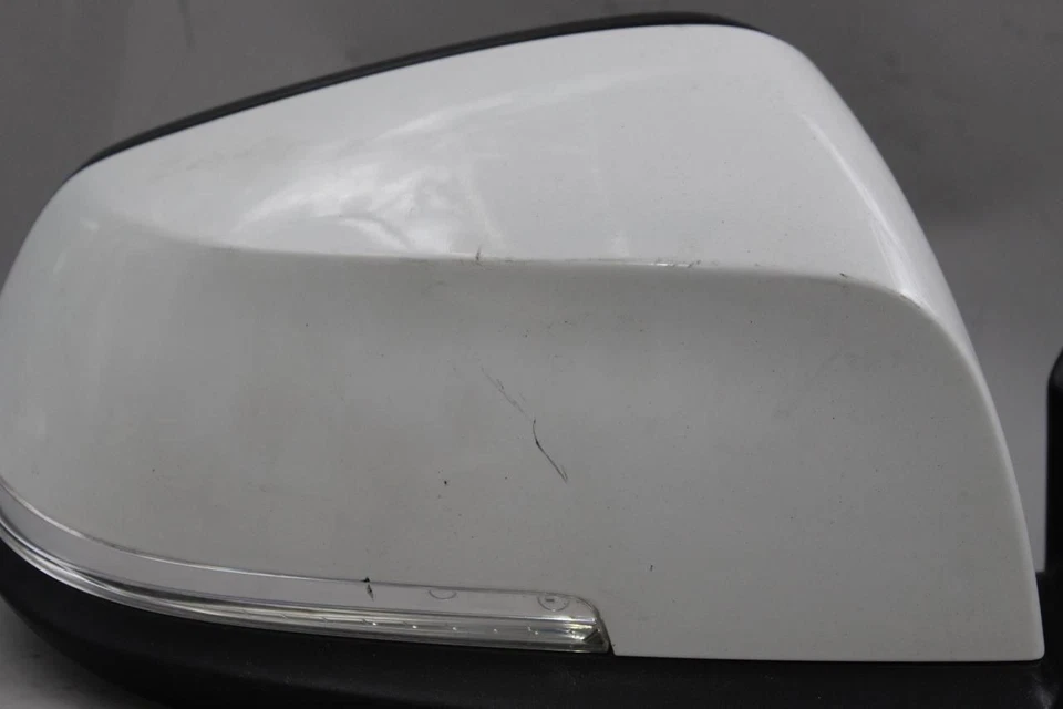 Right Passenger Side White Door Mirror Power Fits 2013-2016 BMW 328i OEM #41645 - Image 2 of 4
