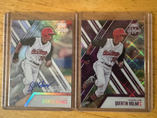 2 Card Lot 2017 Elite Extra Edition Quentin Holmes RC Rookie Card Auto Numbered