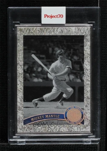 2022 Project 70 Artist Proof Silver Frame /51 Infinite Archives Mickey Mantle
